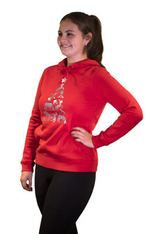 Unicorn Christmas Hoody Red