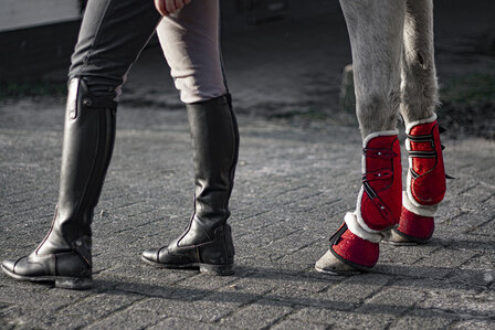 Springschoenen glitter rood