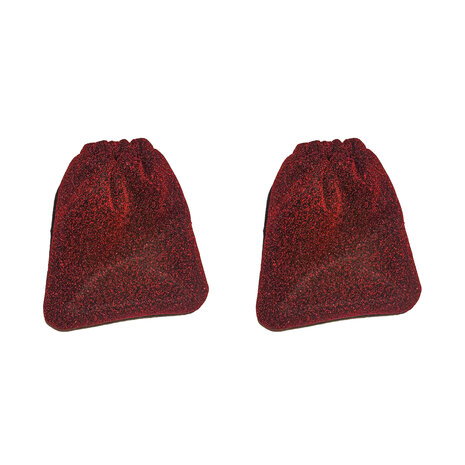 beugelhoezen glitter rood