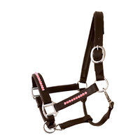 Halster Bling Pink - Bruin leer